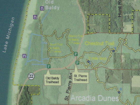 Kaart Arcadia Dunes