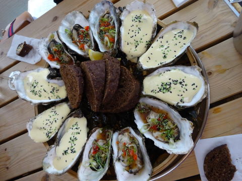 Gestoomde oesters